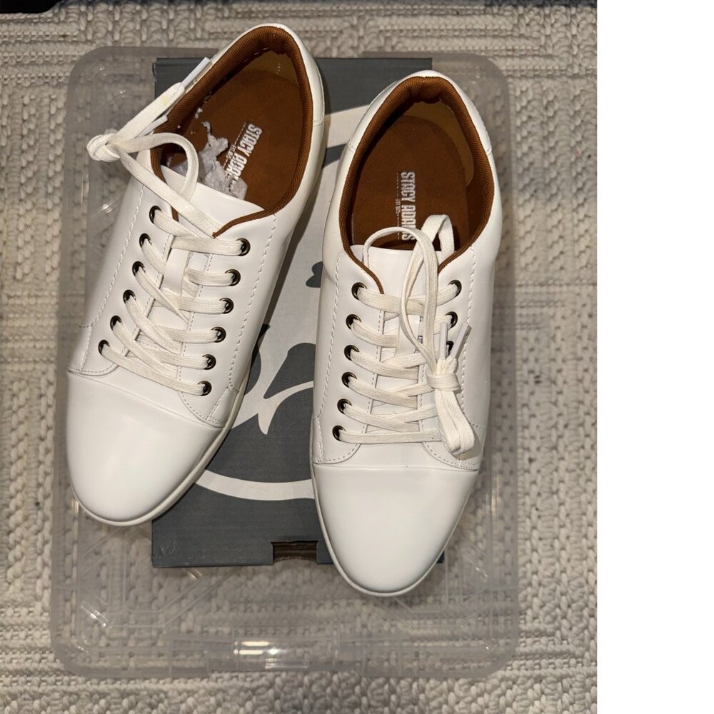 =SOLD= Stacy Adams Men's Howell LaceUp Sneakers (White, US Size 9M)